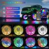 Nilight 4PCS 15.5inch Double Row LED Wheel Ring Lights RGB with APP and Remote Control Neon Lights w/Turn Signal and Braking Function Dual Row for Car Van SUV Truck(Dream Color-Double Row)
