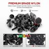 Nilight 845Pcs Car Push Retainer Clips Auto Fasteners Assortment 24 Most Popular Sizes Nylon Bumper Fender Rivets with 10 Cable Ties and Fasteners Remover for GM Ford Lexus Honda Chrysler Mazda(35Pcs Extruded U-nuts)
