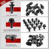 Nilight 845Pcs Car Push Retainer Clips Auto Fasteners Assortment 24 Most Popular Sizes Nylon Bumper Fender Rivets with 10 Cable Ties and Fasteners Remover for GM Ford Lexus Honda Chrysler Mazda(35Pcs Extruded U-nuts)