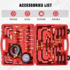 Nilight Fuel Injection Pressure Tester Kit, 0-140 PSI Fuel Pressure Gauge Master Automotive Test Tool for Most Car Truck Motorcycle SUV ATV RV(Master A)