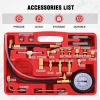 Nilight Fuel Pressure Gauge Tester Kit with Quick Connected Hose, 0-100 PSI Fuel Pressure Tester Tool with 6.30 7.89 9.49 Fuel Line Fittings, 4PCS(Preminum)