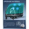 Nilight Headlight Assembly Compatible with 2005 2006 2007 2008 2009 Ford Mustang Headlamps Replacement Black Housing Clear Reflector Upgraded clear Lens Driver and Passenger Side(Black Housing + Clear Reflector)