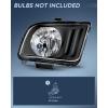 Nilight Headlight Assembly Compatible with 2005 2006 2007 2008 2009 Ford Mustang Headlamps Replacement Black Housing Clear Reflector Upgraded clear Lens Driver and Passenger Side(Black Housing + Clear Reflector)