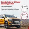Nilight LED Light Bar Wiring Harness 2 PCS 12 AWG Extension Kit 10 Feet for Off Road Work Lights Driving Fog Boat Lighting(16AWG -10FT 2Pin DT)