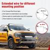 Nilight LED Light Bar Wiring Harness 2 PCS 12 AWG Extension Kit 10 Feet for Off Road Work Lights Driving Fog Boat Lighting(16AWG -20FT 2Pcs)