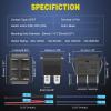 Nilight Momentary Rocker Switch (ON)-Off-(ON) Toggle Switches DPDT 7Pin 12V 24V on Off on LED Switch for Cars Trucks Caravans Boats Winch Pump with Jumper Wire(Polarity Reverse Switch)