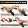 Nilight Safety Chain Connector Link, 1/2In Tow Hitch Hammerlock Coupling Link, 2 Pcs Forged Steel Tow Chain Connector for Chain Link/Recovery Rope Link/Shackle, 12000 lbs Load Limit, Grey(Orange)
