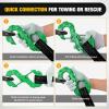 Nilight Safety Chain Connector Link, 1/2In Tow Hitch Hammerlock Coupling Link, 2 Pcs Forged Steel Tow Chain Connector for Chain Link/Recovery Rope Link/Shackle, 12000 lbs Load Limit, Grey(Green)