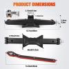 Nilight Scissor Jack Kit for Car 1.5 Ton(3307 lbs), Heavy Duty Portable Steel Scissor Lift Jack Car Tire Changing Kit with Ratchet & Lug Wrench for Sedan SUV MPV, 3.9”-13.6” Lifting Range, Black(1.5T with Ratchet Wrench  Black)