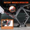 Nilight Scissor Jack Kit for Car 1.5 Ton(3307 lbs), Heavy Duty Portable Steel Scissor Lift Jack Car Tire Changing Kit with Ratchet & Lug Wrench for Sedan SUV MPV, 3.9”-13.6” Lifting Range, Black(2T with Ratchet & Lug Wrench Set  Black)