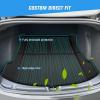 Nilight TPE Floor Mats for Tesla Model Y 5-Seat 2021 2022 2023 2024 2025 All Weather Custom Fit Heavy Duty Floor Liners(2020-2023 Model 3 Cargo Mat)