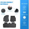 Nilight TPE Floor Mats for Tesla Model Y 5-Seat 2021 2022 2023 2024 2025 All Weather Custom Fit Heavy Duty Floor Liners(2021-2024 Model Y 5 Seat)