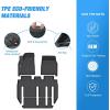 Nilight TPE Floor Mats for Tesla Model Y 5-Seat 2021 2022 2023 2024 2025 All Weather Custom Fit Heavy Duty Floor Liners(2022-2024 Model X 7 Seat)