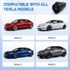 Nilight Tesla to J1772 Adapter 48A 250AC, Fit for All J1772 EVs All J1772 EVs, Portable Charger Adapter Compatible with Tesla Destination Charger Mobile Connector Wall Connector(J1772 to Tesla Adapter)