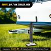 Nilight Trailer Jack 8000 LBS Weld On Heavy Duty Trailer Jacks Alloy Steel Square Direct Utility Trailers Tongue Jack 14 Inch Lift Adjustable Drop Leg RV Jack for Boat RV Camper Horse Yacht Trailers(10″ 2000lb Swivel Bolt-On Jack)
