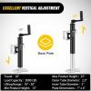 Nilight Trailer Jack 8000 LBS Weld On Heavy Duty Trailer Jacks Alloy Steel Square Direct Utility Trailers Tongue Jack 14 Inch Lift Adjustable Drop Leg RV Jack for Boat RV Camper Horse Yacht Trailers(10″ 2000lb Swivel Bolt-On Jack)