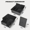 Nilight Upgraded Accessories Compatible for Tesla Model 3 2021-2023 Model Y 2021-2024, Center Armrest Console Organizer Tray and Hidden Storage Box, 3-Pack(3PCS)