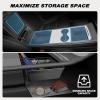Nilight Upgraded Accessories Compatible for Tesla Model 3 2021-2023 Model Y 2021-2024, Center Armrest Console Organizer Tray and Hidden Storage Box, 3-Pack(5PCS)
