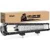 Nilight – 18005C-A 26Inch Triple Row Lights 297W 29700LM Flood Spot Combo Beam Bar Driving Boat Super Bright Led Off Road Trucks,2 Years Warranty