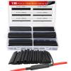 Nilight 130 Pcs 3:1 Heat Shrink Tubing Kit Dual Wall Adhesive Sleeve Tube Electrical Wire Cable Wrap Tube Assortment with Storage Case for DIY(130Pcs 3:1 Dual Wall Tubing)