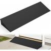 Nilight 1.6″ Rise Threshold Ramp for Doorways, 19.7″ Wide Low Profile Rubber Smooth Access Door Ramp for Doorway, Curb, Home Steps, Bathroom(1.6″ Rise)