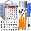 Nilight 181PCS Car Bumper Retainer Clips with Fastener Remover for Lexus Toyota 4Runner Tacoma RAV4 Scion 75495-35010 75397-35010 90189-06065 90189-06013 90189-06028 90467-07201，2 Years Warranty(1295Pcs)