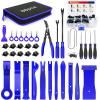 Nilight 240PCS Bumper Retainer Clips, Car Plastic Rivets Fasteners Remover Push Retainer Kit -Door Trim Panel Clips for Toyota GM Ford Honda Acura Chrysler,2 Years Warranty(88 Clips Tools Blue)