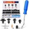 Nilight 240PCS Bumper Retainer Clips, Car Plastic Rivets Fasteners Remover Push Retainer Kit -Door Trim Panel Clips for Toyota GM Ford Honda Acura Chrysler,2 Years Warranty(101 Clips Tools)