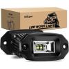 Nilight 2Pcs 40W Flush Mount LED Pods Flood LED Work Light Bar, Off Road Backup Driving Lights Fog Lamp for Jeep Bumper ATV UTV SUV Truck Boat(4 Inch 20W White Light)