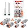 Nilight 3 PIN DT Connector Kit 3 Sets Size 16 Solid Contacts Waterproof Male Female Terminal for 14-20 AWG DT Series Connector Car Truck Motorcycle Off-Road Vehicles Boat(DT-3Pin 3 Sets)