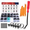 Nilight 360Pcs Car Retainer Clips Fastener Remover Kit – 18 Most Popular Sizes Auto Push Pin Rivets for Benz BMW Toyota Honda Subaru Nissan Mazda,2 Years Warranty
