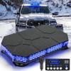 Nilight 42 LED Roof Top Strobe Lights Hazard Emergency Safety Warning Flashing Light Bar w/Control Panel Magnetic Mount 12V 24V Car Truck Tractor Snow Plow Construction Vehicles(Blue)