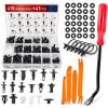 Nilight 700Pcs Car Push Retainer Clips & Auto Fasteners Assortment -30 Most Popular Sizes Nylon Bumper Fender Rivets with 10 Cable Ties and Remover for Toyota GM Ford Toyota Honda Chrysler(415Pcs Clips + Remover)