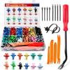 Nilight 700Pcs Car Push Retainer Clips & Auto Fasteners Assortment -30 Most Popular Sizes Nylon Bumper Fender Rivets with 10 Cable Ties and Remover for Toyota GM Ford Toyota Honda Chrysler(420Pcs Clips +Remover)