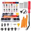 Nilight 700Pcs Car Push Retainer Clips & Auto Fasteners Assortment -30 Most Popular Sizes Nylon Bumper Fender Rivets with 10 Cable Ties and Remover for Toyota GM Ford Toyota Honda Chrysler(189Pcs Clips +Remover)