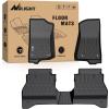 Nilight TPE Floor Mats for Jeep Gladiator JT 2020 2021 2022 2023 2024 2025 All Weather Custom Fit Heavy Duty Floor Liners