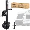 Nilight Trailer Jack 8000 LBS Weld On Heavy Duty Trailer Jacks Alloy Steel Square Direct Utility Trailers Tongue Jack 14 Inch Lift Adjustable Drop Leg RV Jack for Boat RV Camper Horse Yacht Trailers(12″ 1500lb Jack w Wheel)