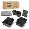 Nilight Upgraded Accessories Compatible for Tesla Model 3 2021-2023 Model Y 2021-2024, Center Armrest Console Organizer Tray and Hidden Storage Box, 3-Pack(5PCS)