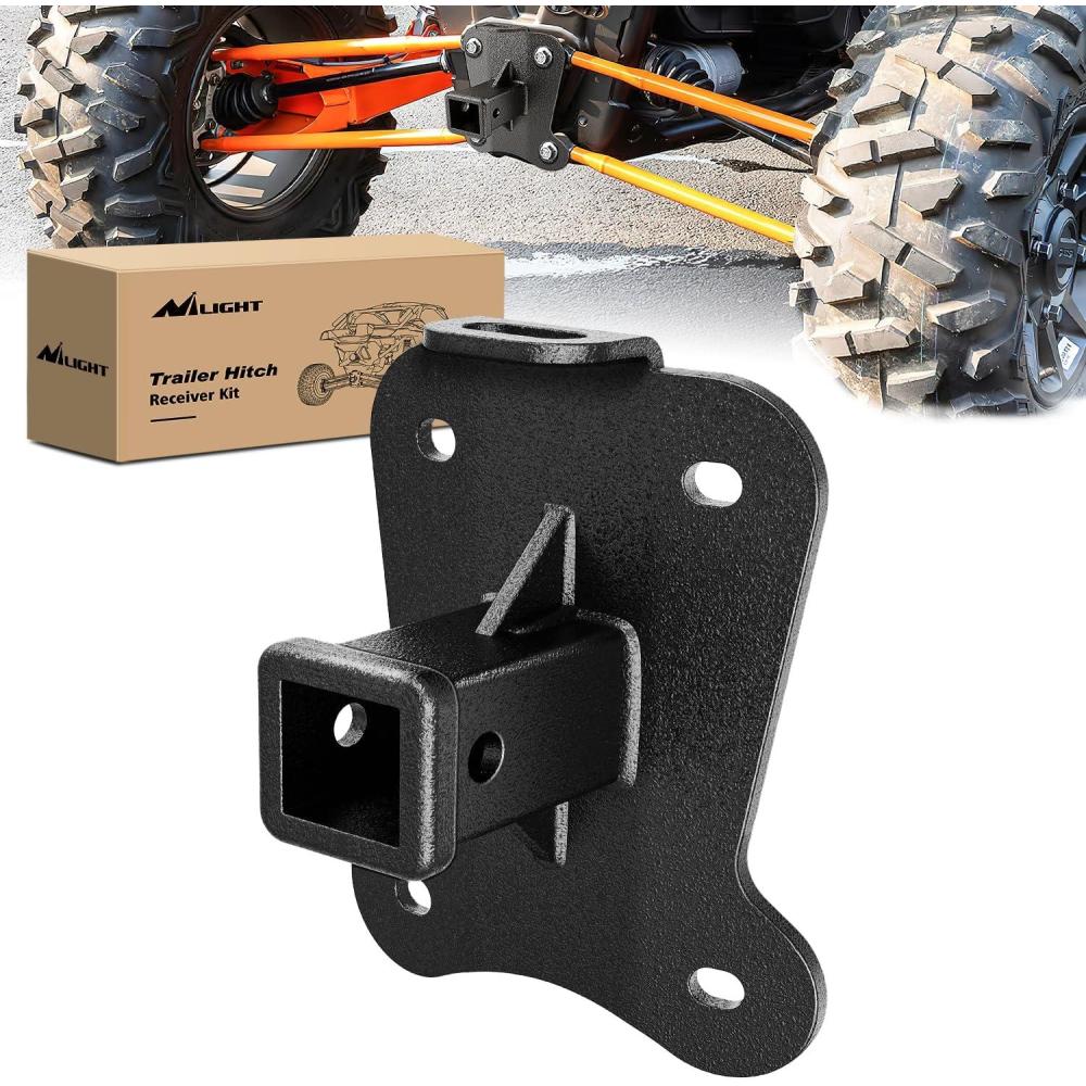 imageNilight 2 Inch Rear Trailer Hitch Receiver Class 3 Tow Towing Hitch ampamp Cover Kit for Dodge Ram 1500 2019 2020 2021 2022 2023 2024 with Hitch CoverFor Polaris RZR 20222024 Tow Hitch