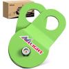 Nilight 8 Ton Winch Snatch Block Towing Pulley Blocks 17,000 LBS Capacity (Green), Winch Hook Accessories, Heavy Duty Offroad Recovery Accessory for Truck, Tractor, ATV & UTV
