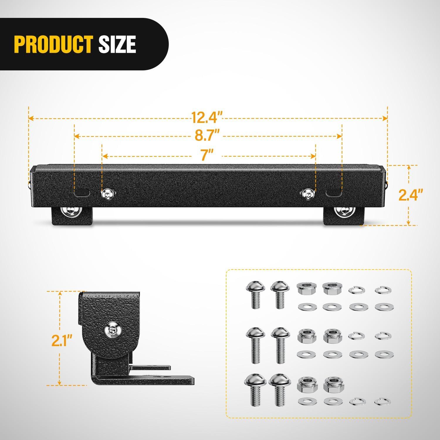 imageNilight Universal FlipUp Plate Frame for 10quot Hawse Fairlead Mount Front License Bracket Holder Relocation Bumper Winch Mount Roller Fit for Most Pickup Trucks OffRoad Cars SUVs