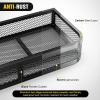 Nilight ATV Front Cargo Basket, 17″ W x 36″ L x 6.3″ H Racks and Baskets with Steel Mesh Frame, Heavy Duty ATV Storage Cargo Box Attachments for Luggage Carrier