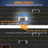 Nilight 144LED Traffic Advisor Strobe Light Bar with Controller Amber Emergency Warning Hazard Interior/Front/Rear Windshield Flashing for Cars Plow Trucks Construction Vehicles(Amber)
