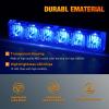 Nilight 24LED Emergency Strobe Traffic Advisor Light Bar 2 in 1 Amber White Dash Warning Safety Flashing Lights Front/Rear Windshield Construction Lights for Trucks Cars Plow Police Vehicles(Blue 12LED)