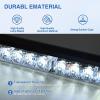 Nilight 24LED Emergency Strobe Traffic Advisor Light Bar 2 in 1 Amber White Dash Warning Safety Flashing Lights Front/Rear Windshield Construction Lights for Trucks Cars Plow Police Vehicles(White 24LED)