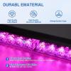 Nilight 24LED Emergency Strobe Traffic Advisor Light Bar 2 in 1 Amber White Dash Warning Safety Flashing Lights Front/Rear Windshield Construction Lights for Trucks Cars Plow Police Vehicles(Purple 24LED)