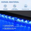 Nilight 24LED Emergency Strobe Traffic Advisor Light Bar 2 in 1 Amber White Dash Warning Safety Flashing Lights Front/Rear Windshield Construction Lights for Trucks Cars Plow Police Vehicles(Blue 24LED)