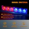 Nilight 24LED Emergency Strobe Traffic Advisor Light Bar 2 in 1 Amber White Dash Warning Safety Flashing Lights Front/Rear Windshield Construction Lights for Trucks Cars Plow Police Vehicles(Red Blue 12LED)
