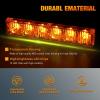 Nilight 24LED Emergency Strobe Traffic Advisor Light Bar 2 in 1 Amber White Dash Warning Safety Flashing Lights Front/Rear Windshield Construction Lights for Trucks Cars Plow Police Vehicles(Amber 12LED)