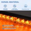 Nilight 24LED Emergency Strobe Traffic Advisor Light Bar 2 in 1 Amber White Dash Warning Safety Flashing Lights Front/Rear Windshield Construction Lights for Trucks Cars Plow Police Vehicles(Amber 24LED)